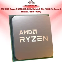 CPU AMD Ryzen 5 3200G (3.6 GHz Upto 4.0 GHz / 6MB / 4 Cores, 4 Threads / 65W / AM4) | Hoco Store Pc