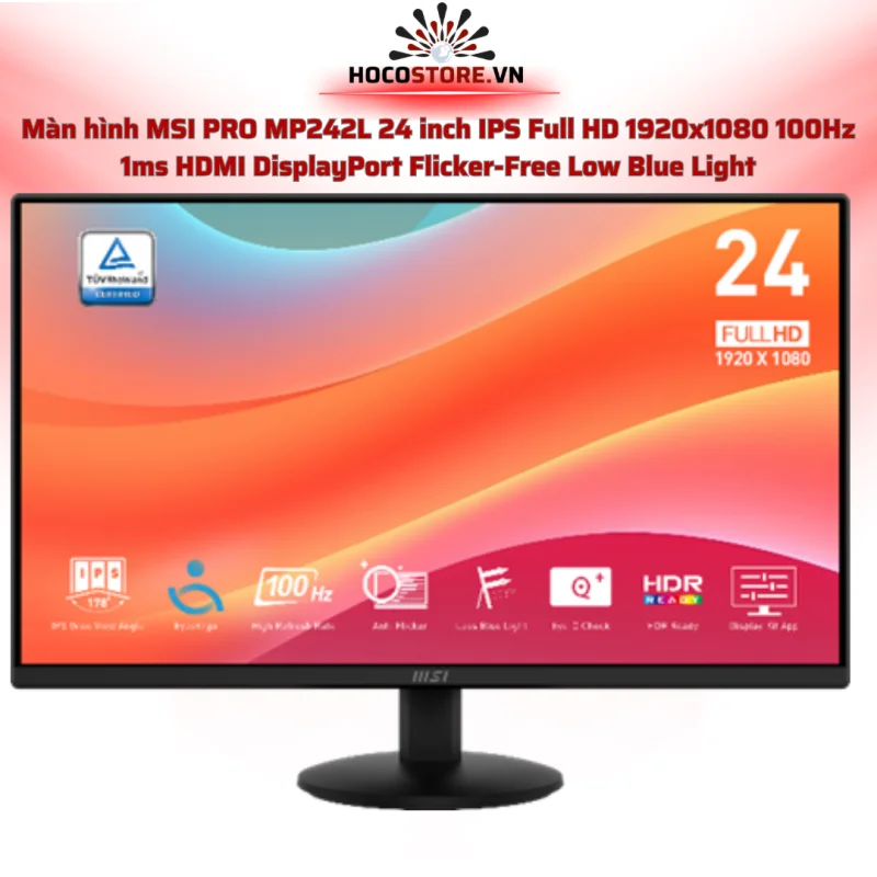 Màn hình MSI PRO MP242L 23.8 inch Full HD 100Hz IPS | HOCO STORE PC 