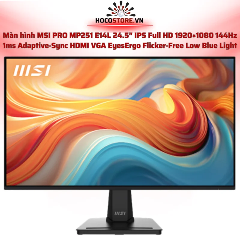 Màn hình MSI PRO MP251 E14L 24.5" FHD 144Hz IPS 1ms |  HOCO STORE PC