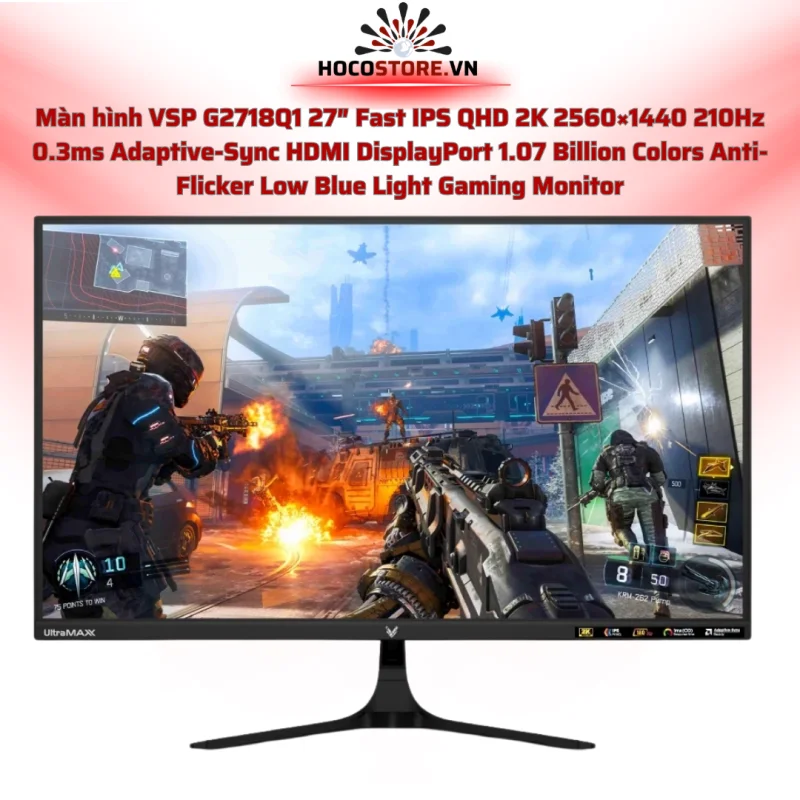 Màn hình G2718Q1 27 inch 2K 210Hz Fast IPS 0.3ms Gaming | HOCO STORE PC