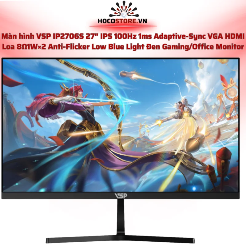 Màn hình IP2706SG 27 inch IPS 120Hz 1ms HDMI VGA | HOCO STORE PC