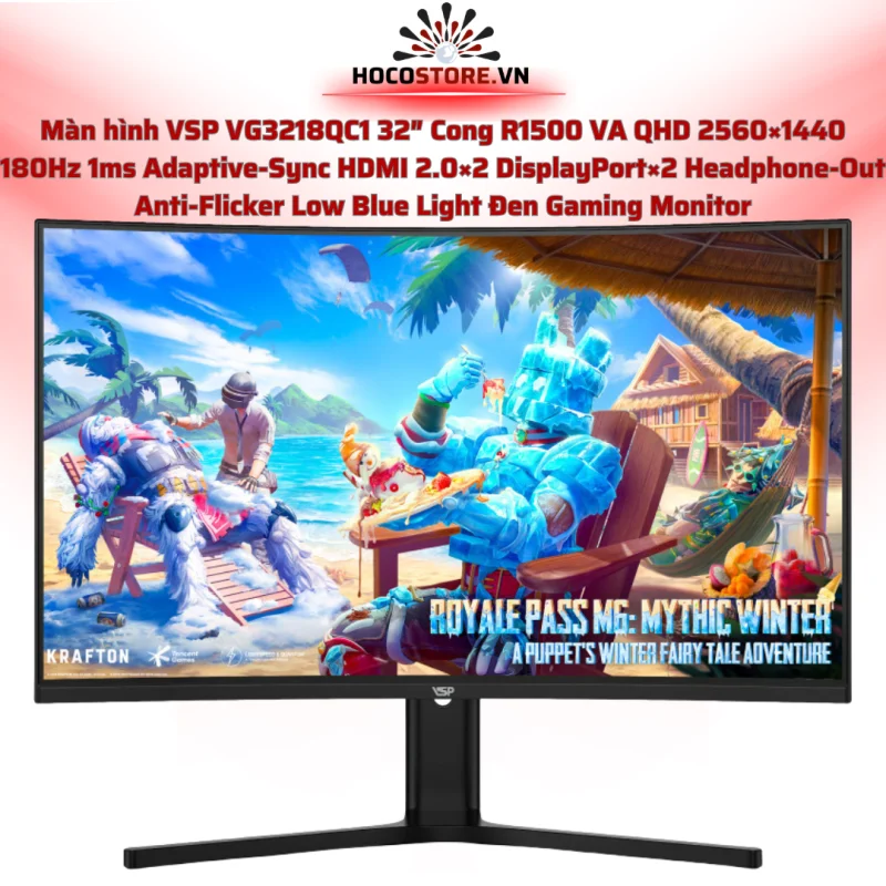 Màn hình VG3218QC1 32 inch 2K Cong 180Hz 1ms VA Gaming | HOCO STORE PC