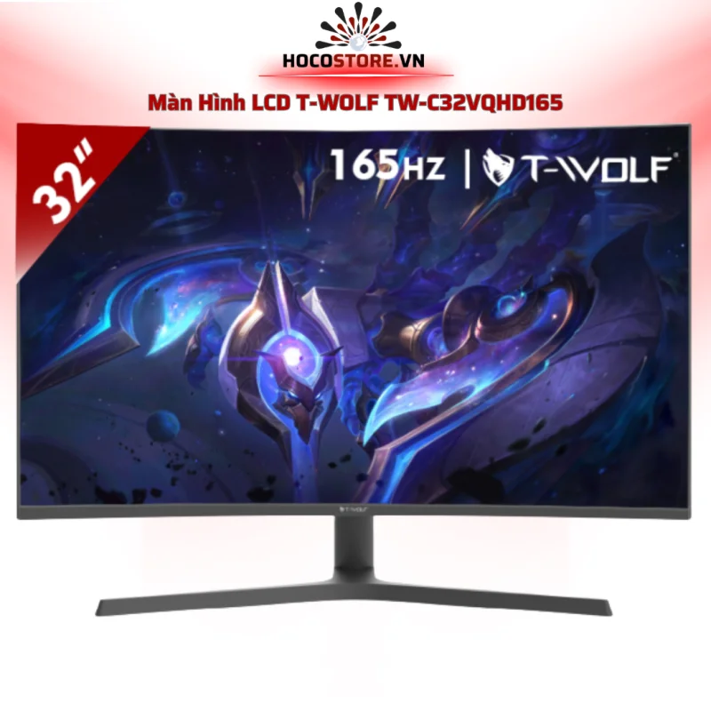 Màn hình LCD T-WOLF TW-C32VQHD165 32” 2K 165Hz VA Cong 1ms Gaming | HOCO STORE PC