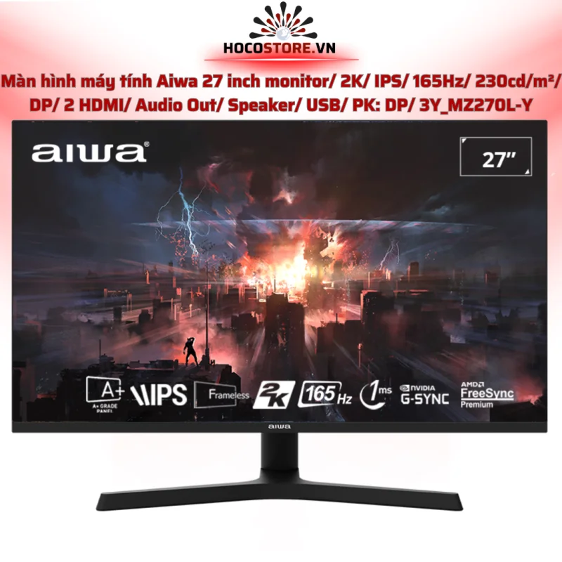 Màn Hình Aiwa 27 Inch 2K IPS 165Hz | HOCO STORE PC