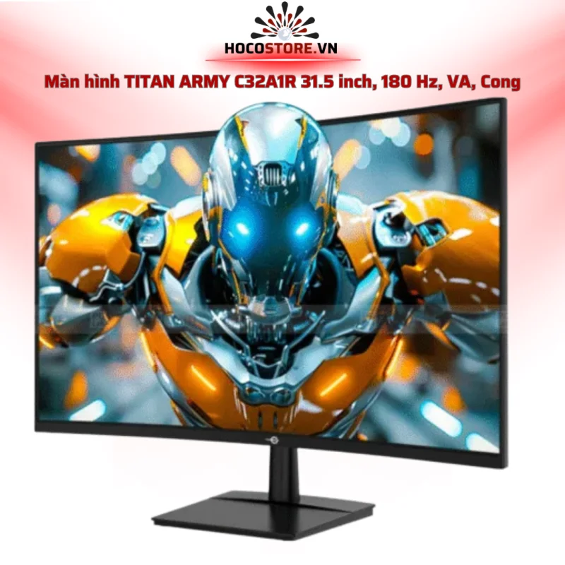 Màn hình TITAN ARMY C32A1R 31.5 inch 2K 180Hz VA Cong Gaming | HOCO STORE PC