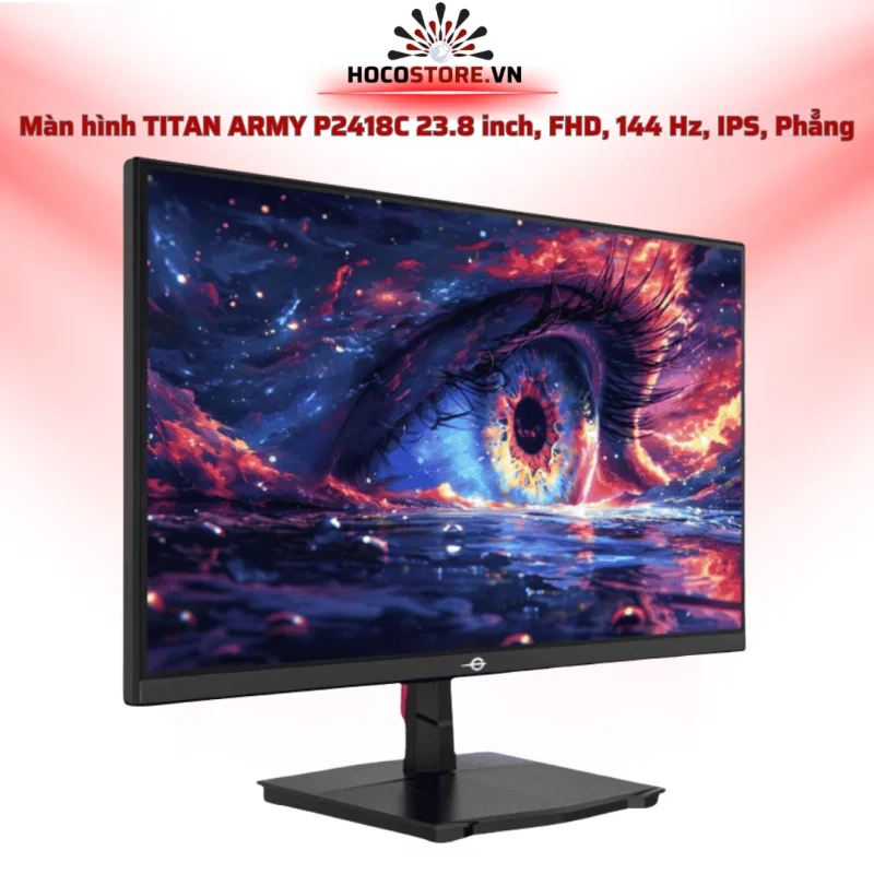 Màn hình TITAN ARMY P2418C 23.8 inch FHD IPS 144Hz phẳng | HOCO STORE PC