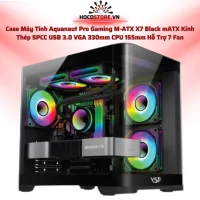 Case Máy Tính Aquanaut Pro Gaming M-ATX X7 Đen | HOCO STORE PC