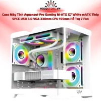 Case Máy Tính Aquanaut Pro Gaming M-ATX X7 Trắng | HOCO STORE PC