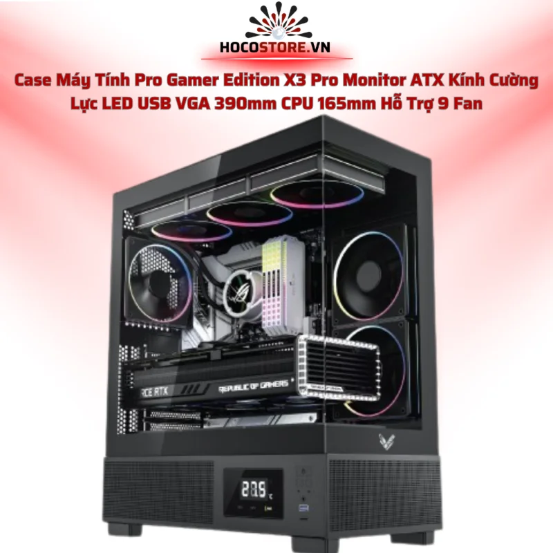 Case máy tính Pro Gamer Edition X3 Pro Monitor | HOCO STORE PC