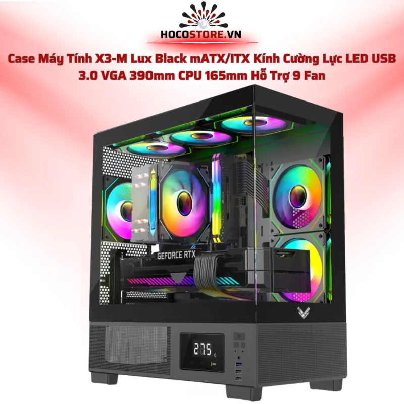 Case Máy Tính X3-M Lux Black | HOCO STORE PC