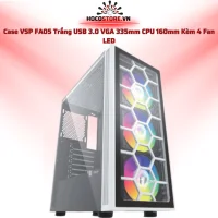 Case Máy Tính VSP Gaming FA05 Trắng 4 Fan LED | HOCO STORE PC