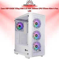 Case Máy Tính VSP Gaming KA28 Trắng + 4 Fan LED | HOCO STORE PC