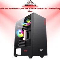Case máy tính VSP V4 - Đen | Mid Tower | HOCO STORE PC