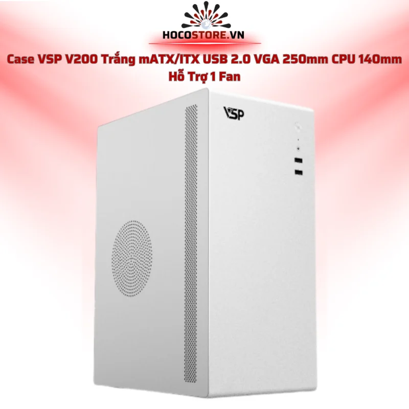 Case Máy Tính VSP V200 Trắng | HOCO STORE PC