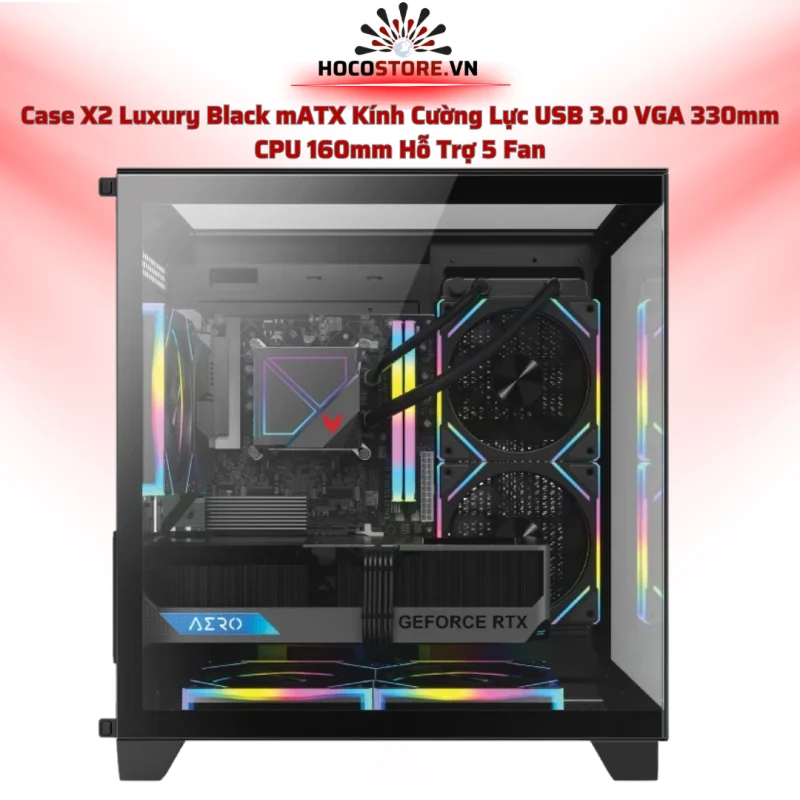 Case Máy Tính X2 Luxury Black | HOCO STORE PC