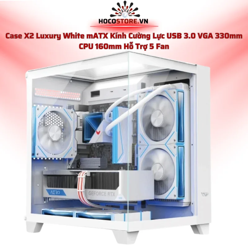 Case Máy Tính X2 Luxury White | HOCO STORE PC
