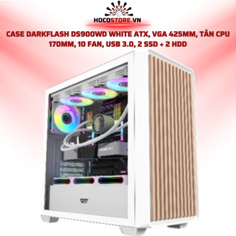 CASE DARKFLASH DS900WD WHITE | HOCO STORE PC