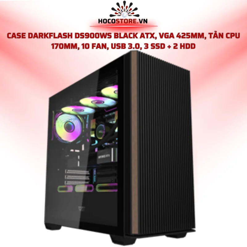 CASE DARKFLASH DS900WS BLACK | HOCO STORE PC