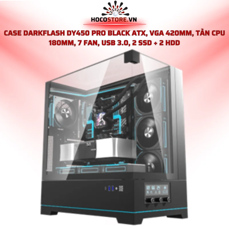 CASE DARK FLASH DY450 PRO BLACK | HOCO STORE PC