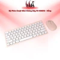 Bộ Phím Chuột Mini KM810 Hồng Không Dây 2.4G, 1600DPI | HOCO STORE PC