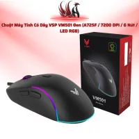 Chuột VSP VM501 RGB 7200 DPI, 6 Nút, Gaming USB Dây Bện | HOCO STORE PC