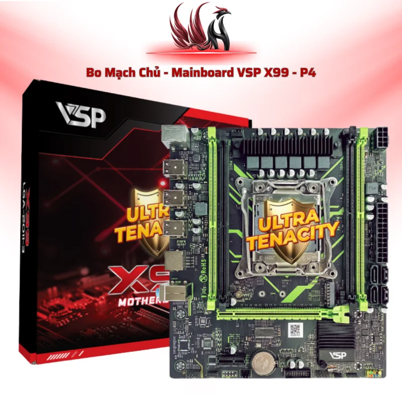 Main VSP X99-P4 LGA2011-3, DDR4 128GB, M.2 NVMe, mATX