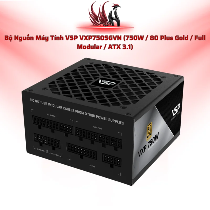 Nguồn VSP VXP750SGVN Full Modular – 750W, Gold, ATX 3.1 | HOCO STORE PC