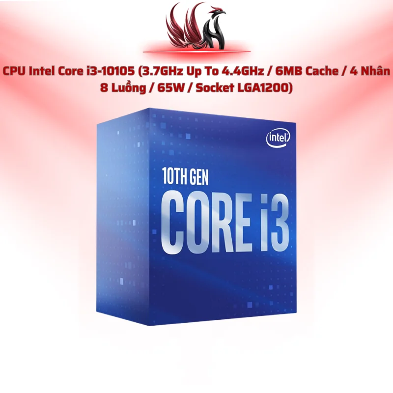 CPU Intel Core i3-10105 4C/8T 4.4GHz Cache 6MB LGA1200| HOCO STORE PC