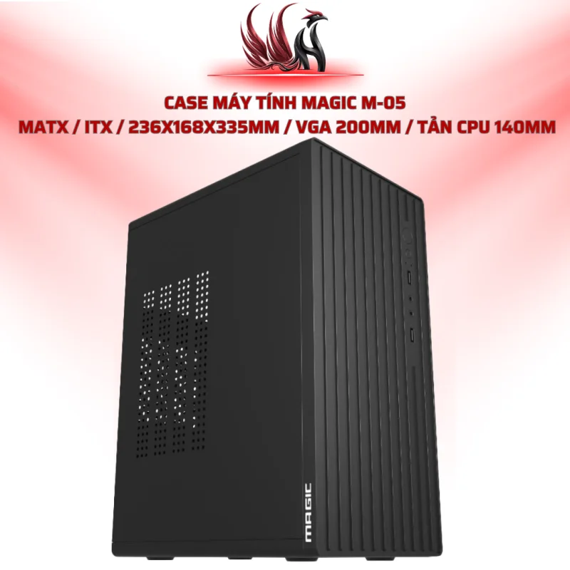 Case Máy Tính MAGIC M-05  MATX / ITX / 236x168x335mm / VGA 200mm / Tản CPU 140mm | HOCO STORE PC 