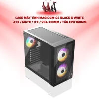 Case Máy Tính MAGIC GM-04 Black & White  ATX / MATX / ITX / VGA 330mm / Tản CPU 160mm | HOCO STORE PC