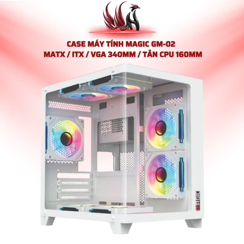 Case Máy Tính MAGIC GM-02   MATX / ITX / VGA 340mm / Tản CPU 160mm| HOCO STORE PC