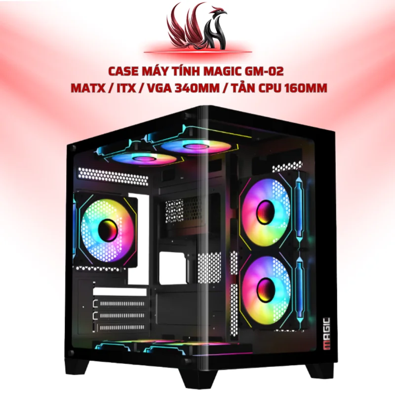 Case Máy Tính MAGIC GM-02   MATX / ITX / VGA 340mm / Tản CPU 160mm | HOCO STORE PC