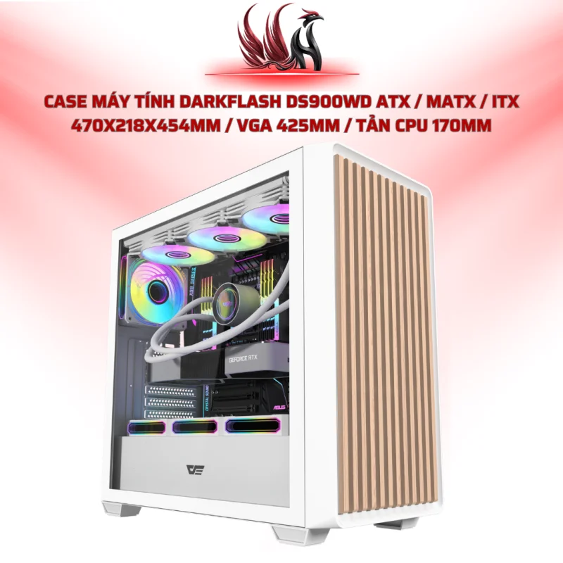 Case Máy Tính Darkflash DS900WD ATX / MATX / ITX 470x218x454mm / VGA 425mm / Tản CPU 170mm | HOCO STORE PC