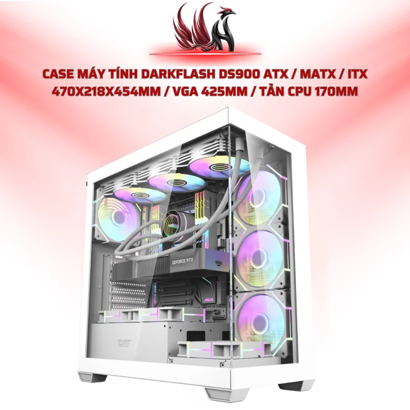 Case Máy Tính Darkflash DS900 ATX / MATX / ITX 470x218x454mm / VGA 425mm / Tản CPU 170mm | HOCO STORE PC
