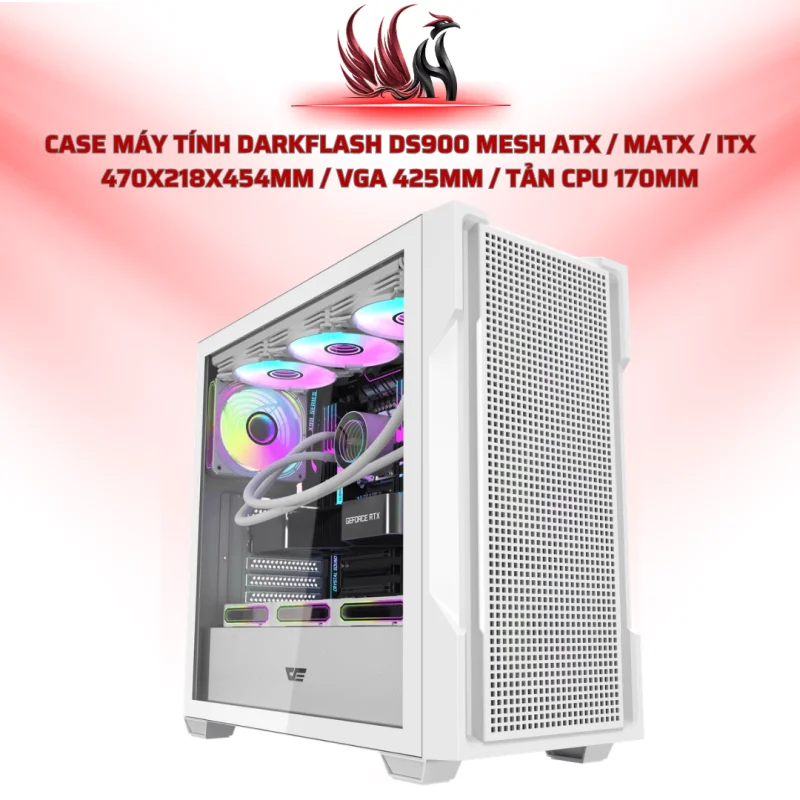 Case Máy Tính Darkflash DS900 Mesh ATX / MATX / ITX 470x218x454mm / VGA 425mm / Tản CPU 170mm | HOCO STORE PC