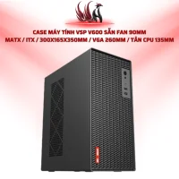 Case Máy Tính VSP V600 Sẵn Fan 90mm  MATX / ITX / 300x165x350mm / VGA 260mm / Tản CPU 135mm  | HOCO STORE PC