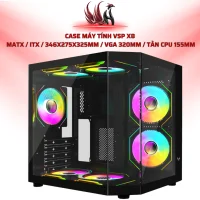 Case Máy Tính VSP X8  MATX / ITX / 346x275x325mm / VGA 320mm / Tản CPU 155mm | HOCO STORE PC