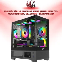Case Máy Tính X3-M Lux Pro Gamer Edition MATX / ITX 413x210x450mm / VGA 390mm / Tản CPU 165mm | HOCO STORE PC