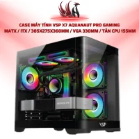 Case Máy Tính VSP X7 Aquanaut Pro Gaming  MATX / ITX / 385x275x360mm / VGA 330mm / Tản CPU 155mm | HOCO STORE PC