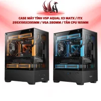 Case Máy Tính VSP Aqual X3 MATX / ITX 295x195x395mm / VGA 280mm / Tản CPU 165mm | HOCO STORE PC