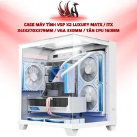 Case Máy Tính vsp Aqual X2-M MATX / ITX 325x270x330mm / VGA 320mm / Tản CPU 165mm | HOCO STORE PC