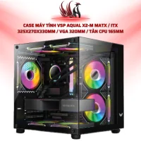 Case Máy Tính vsp Aqual X2-M MATX / ITX 325x270x330mm / VGA 320mm / Tản CPU 165mm | HOCO STORE PC