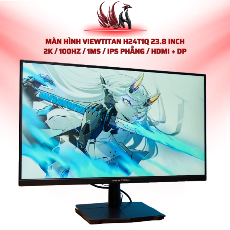 Màn Hình ViewTitan H24T1Q 23.8 Inch 2K / 100Hz / 1ms / IPS Phẳng / HDMI + DP | HOCO STORE PC