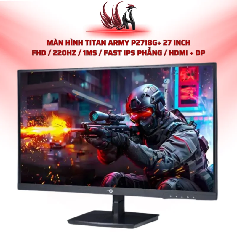 Màn Hình TITAN ARMY P2718G+ 27 Inch FHD / 220Hz / 1ms / Fast IPS Phẳng / HDMI + DP | HOCO STORE PC