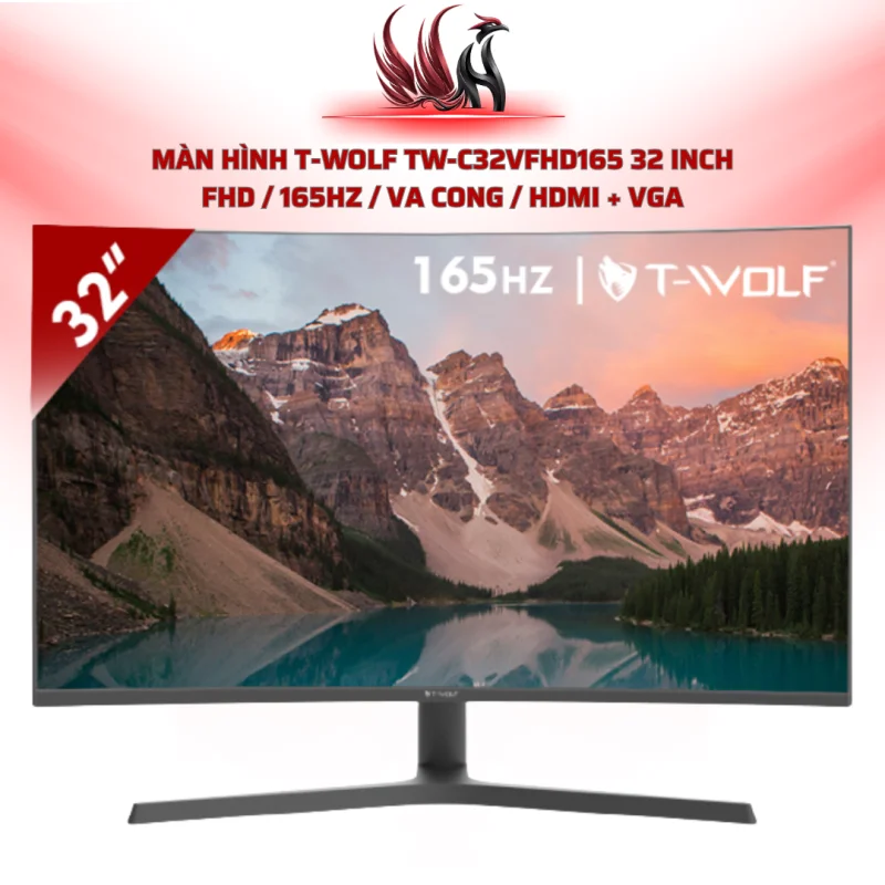 Màn Hình T-WOLF TW-C32VFHD165 32 Inch FHD / 165Hz / VA Cong / HDMI + VGA | HOCO STORE PC