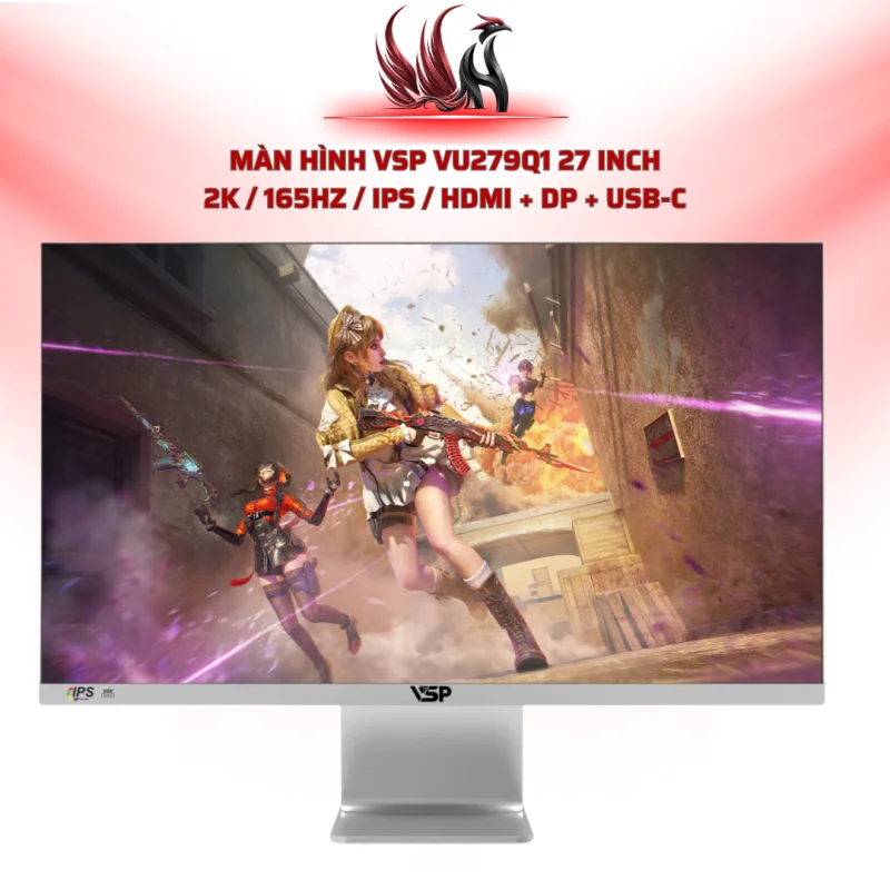 Màn Hình VSP VU279Q1 27 Inch 2K / 165Hz / IPS / HDMI + DP + USB-C | HOCO STORE PC