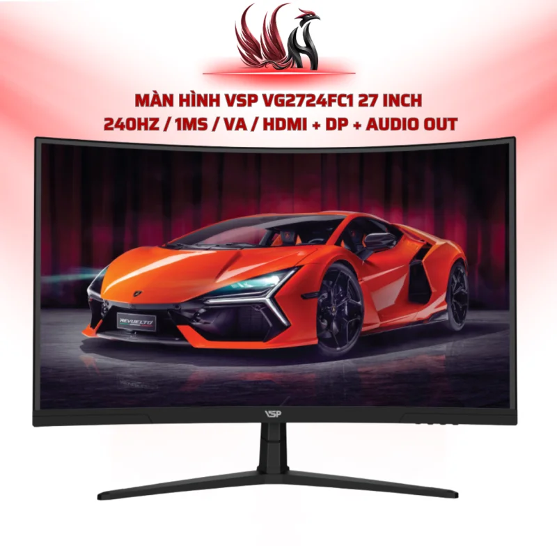 Màn Hình VSP VG2724FC1 27 Inch  240Hz / 1ms / VA / HDMI + DP + Audio Out | HOCO STORE PC