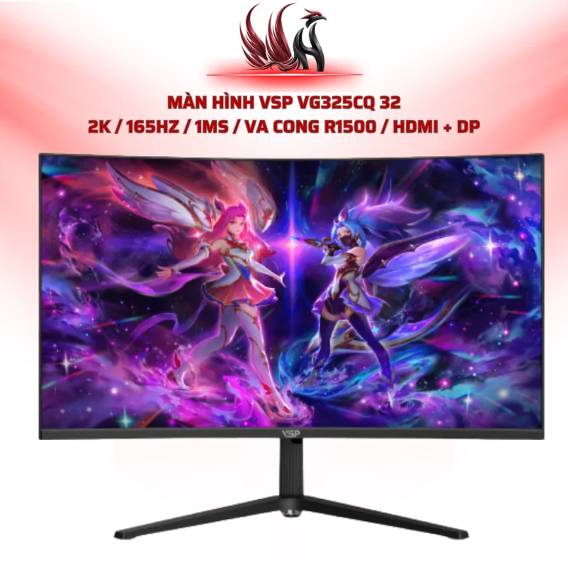 Màn Hình VSP VG325CQ 32  2K / 165Hz / 1ms / VA Cong R1500 / HDMI + DP  | HOCO STORE PC