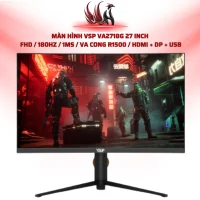 Màn Hình VSP VA2718G 27 Inch  FHD / 180Hz / 1ms / VA Cong R1500 / HDMI + DP + USB | HOCO STORE PC