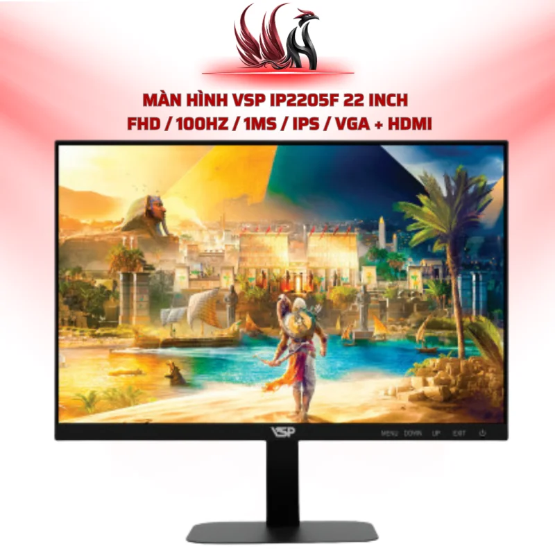 Màn Hình VSP IP2205F 22 Inch   FHD / 100Hz / 1ms / IPS / VGA + HDMI | HOCO STORE PC